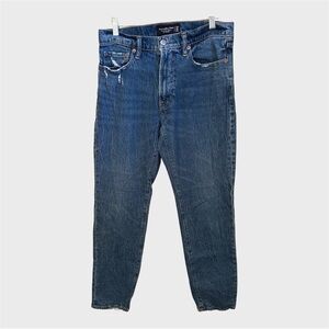 Abercrombie & Fitch Men's 90s Straight Vintage stretch Distressed Jeans 32x32
